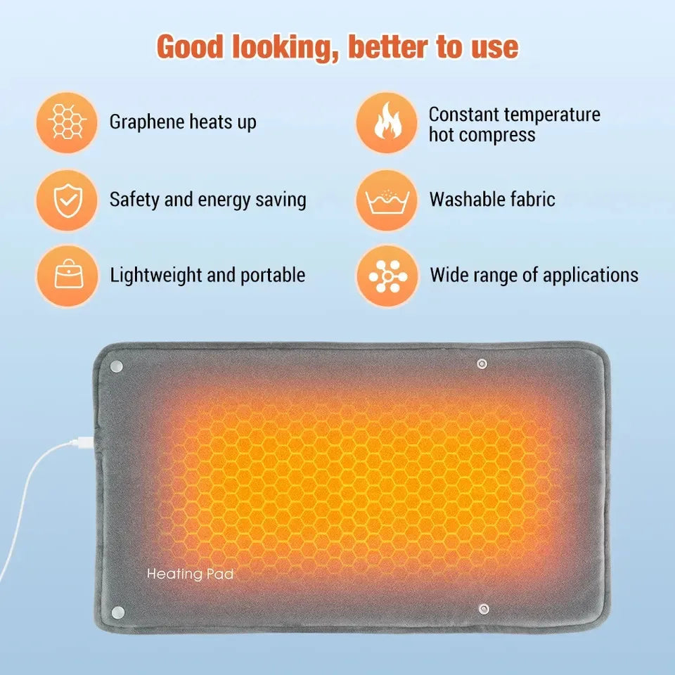 PuffyFuzzy™ Graphene Heating Pad – USB Warmer