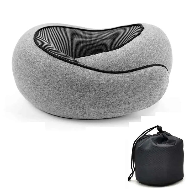 PuffyFuzzy™ Memory Foam Travel Neck Pillow