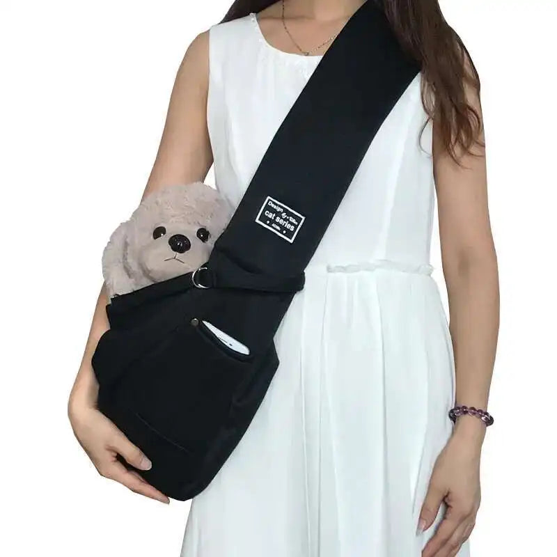 PuffyFuzzy™ Pet Sling Bag – Dog & Cat Carrier