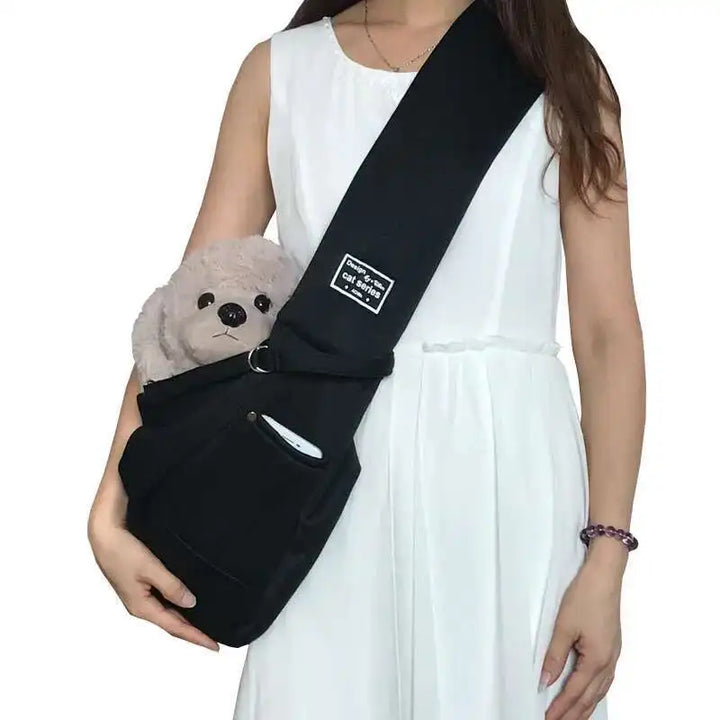 PuffyFuzzy™ Pet Sling Bag – Dog & Cat Carrier