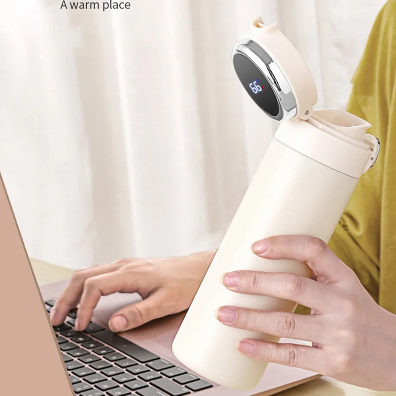 PuffyFuzzy™ LCD Thermos Bottle