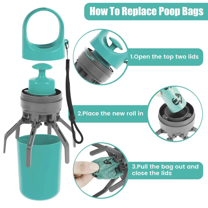 PuffyFuzzy™ Dog Poop Scooper – Portable Waste Picker
