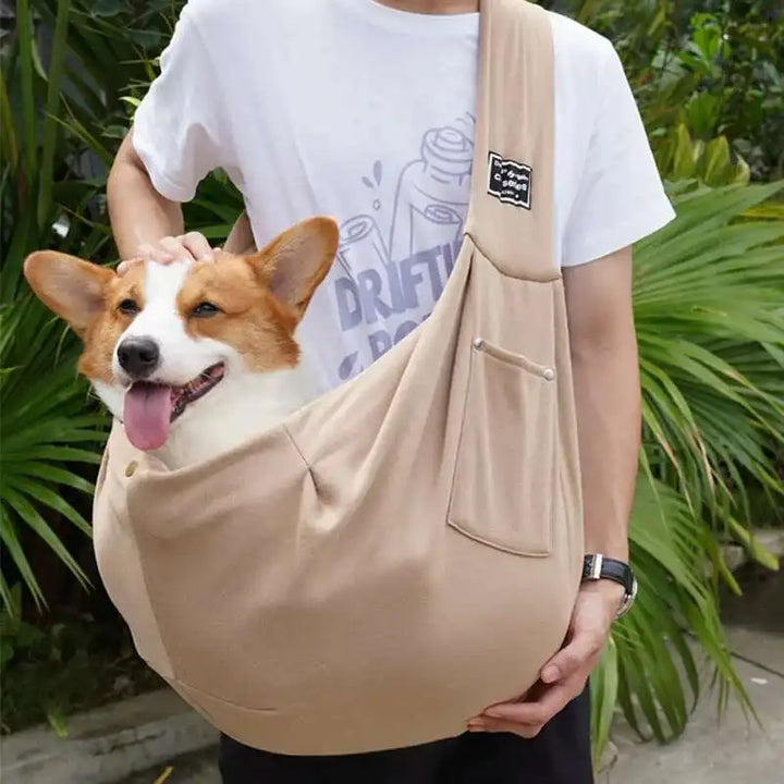 PuffyFuzzy™ Pet Sling Bag – Dog & Cat Carrier