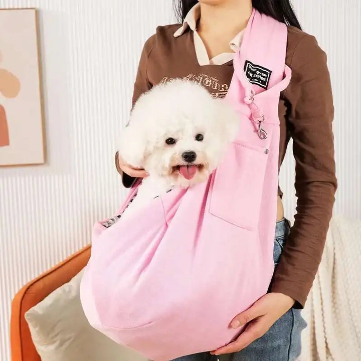 PuffyFuzzy™ Pet Sling Bag – Dog & Cat Carrier