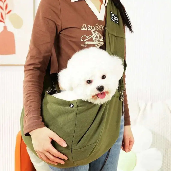 PuffyFuzzy™ Pet Sling Bag – Dog & Cat Carrier