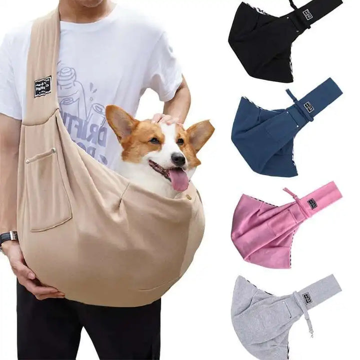 PuffyFuzzy™ Pet Sling Bag – Dog & Cat Carrier