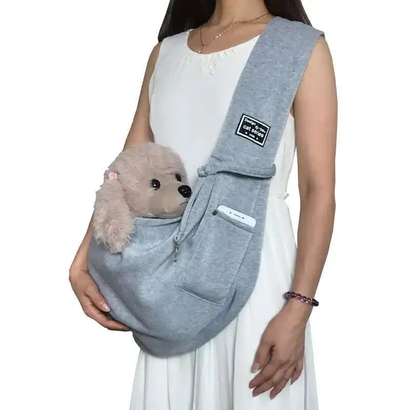 PuffyFuzzy™ Pet Sling Bag – Dog & Cat Carrier
