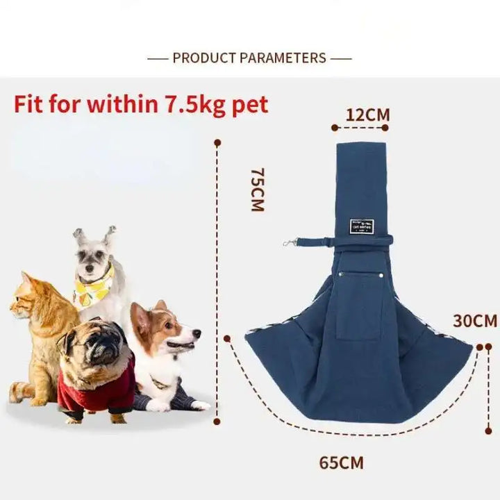 PuffyFuzzy™ Pet Sling Bag – Dog & Cat Carrier